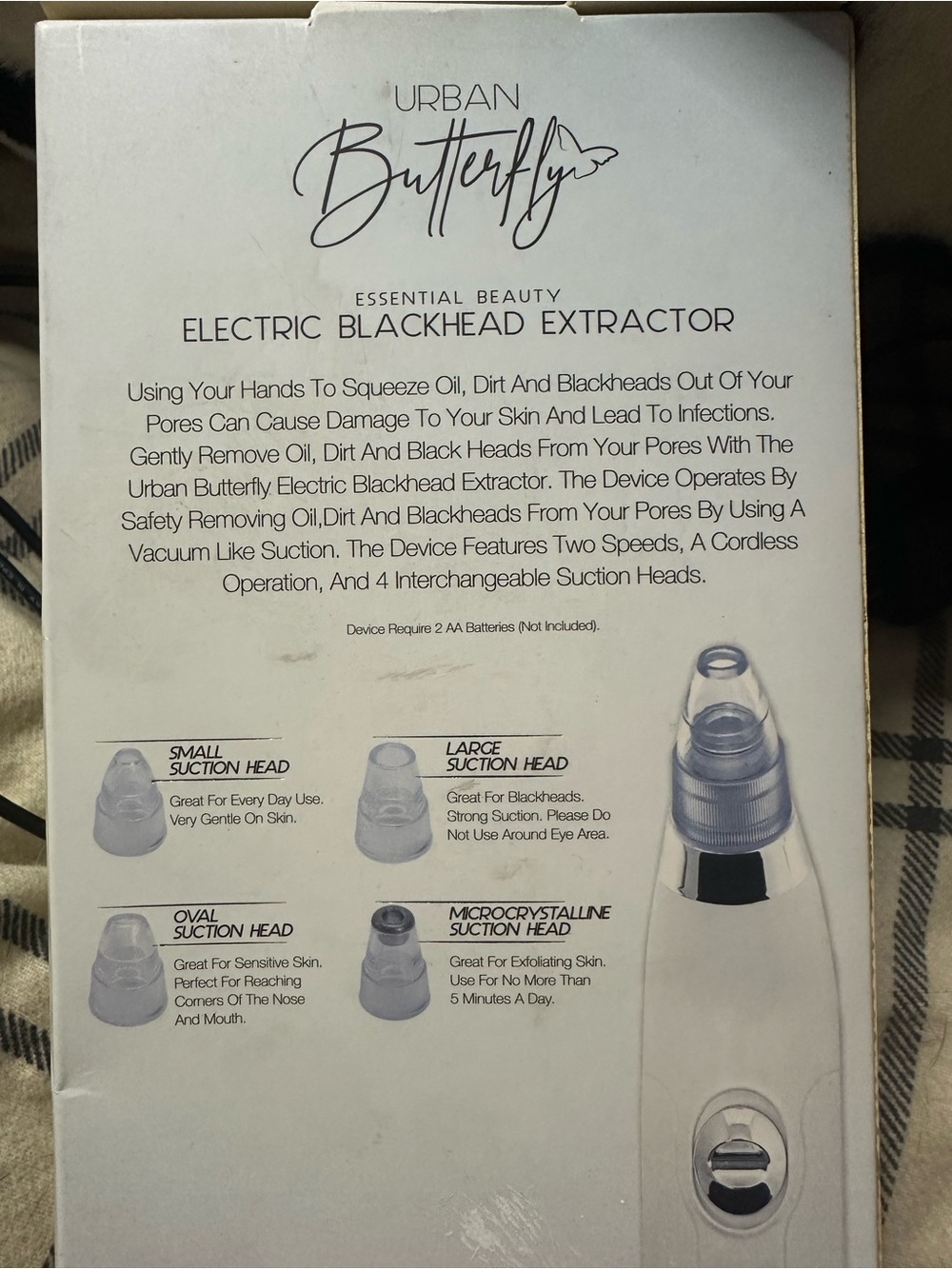White Electric Blackhead Extractor